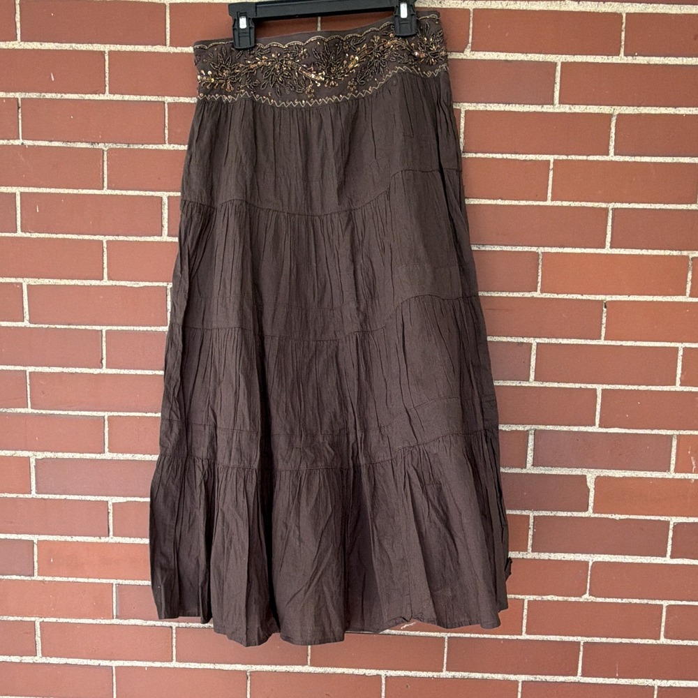 Whimsigoth Fairycore Tiered Skirt 0 Boho Peasant Prairie Witchy Y2K Old Navy VTG